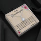 To my granddaughter necklace.