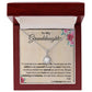To my granddaughter necklace.