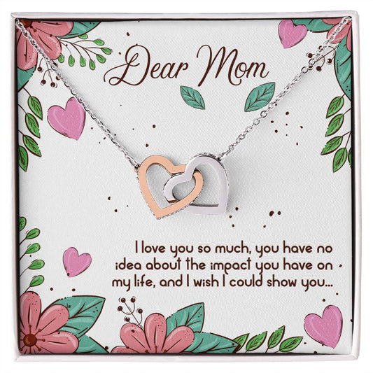 Interlocking Hearts For Mom
