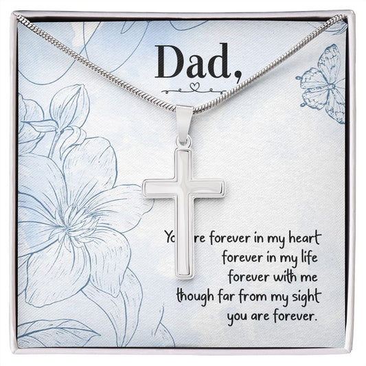 Dad cross necklace